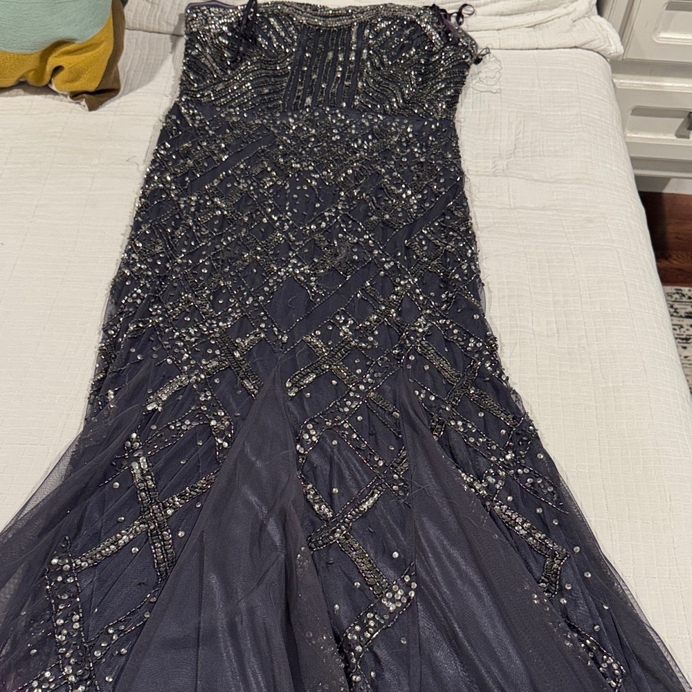 Adrianna Papell Strapless Black Dress